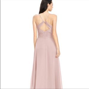 Azazie dusty rose Haleigh dress.